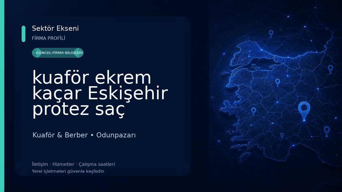 kuaför ekrem kaçar Eskişehir protez saç 