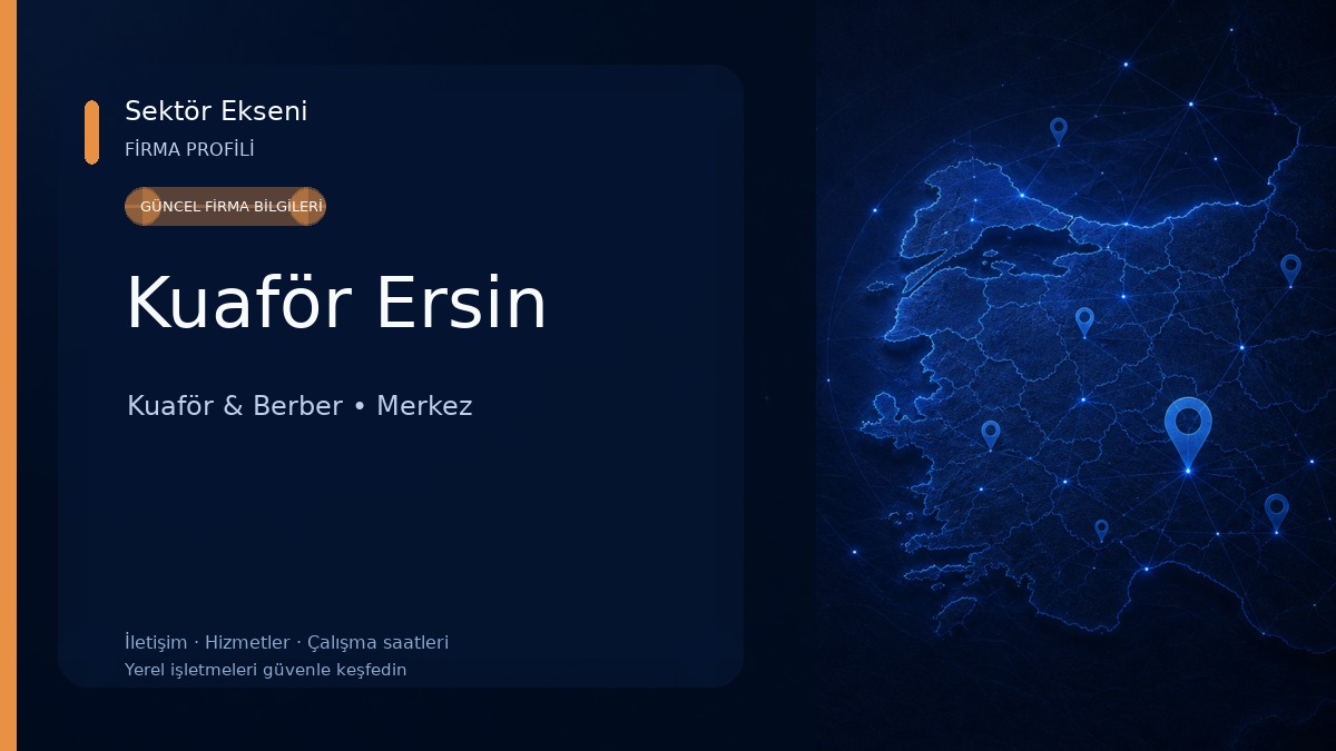 Kuaför Ersin Kuaför & Berber