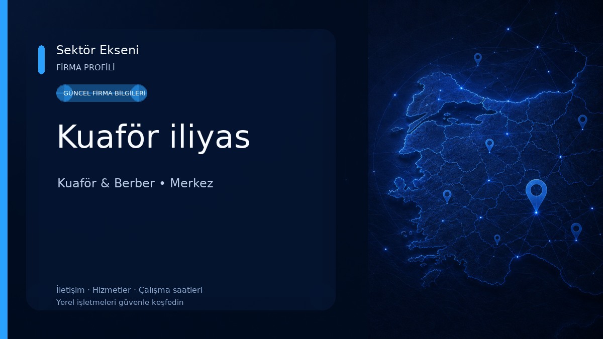 Kuaför iliyas Kuaför & Berber