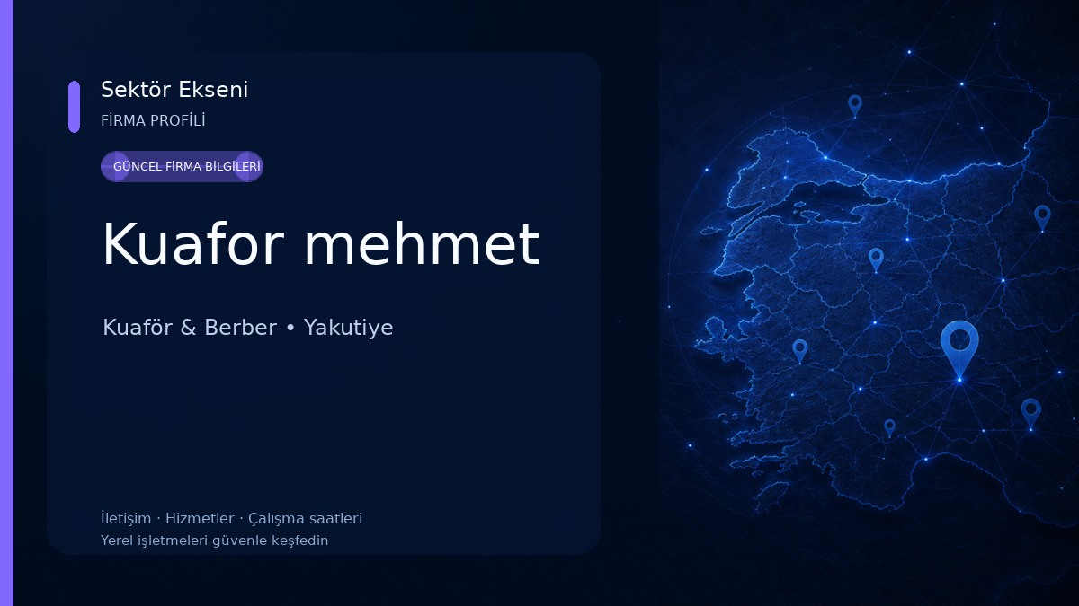 Kuafor mehmet Kuaför & Berber