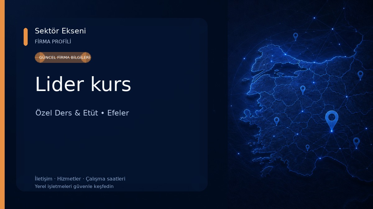 Lider kurs Özel Ders & Etüt