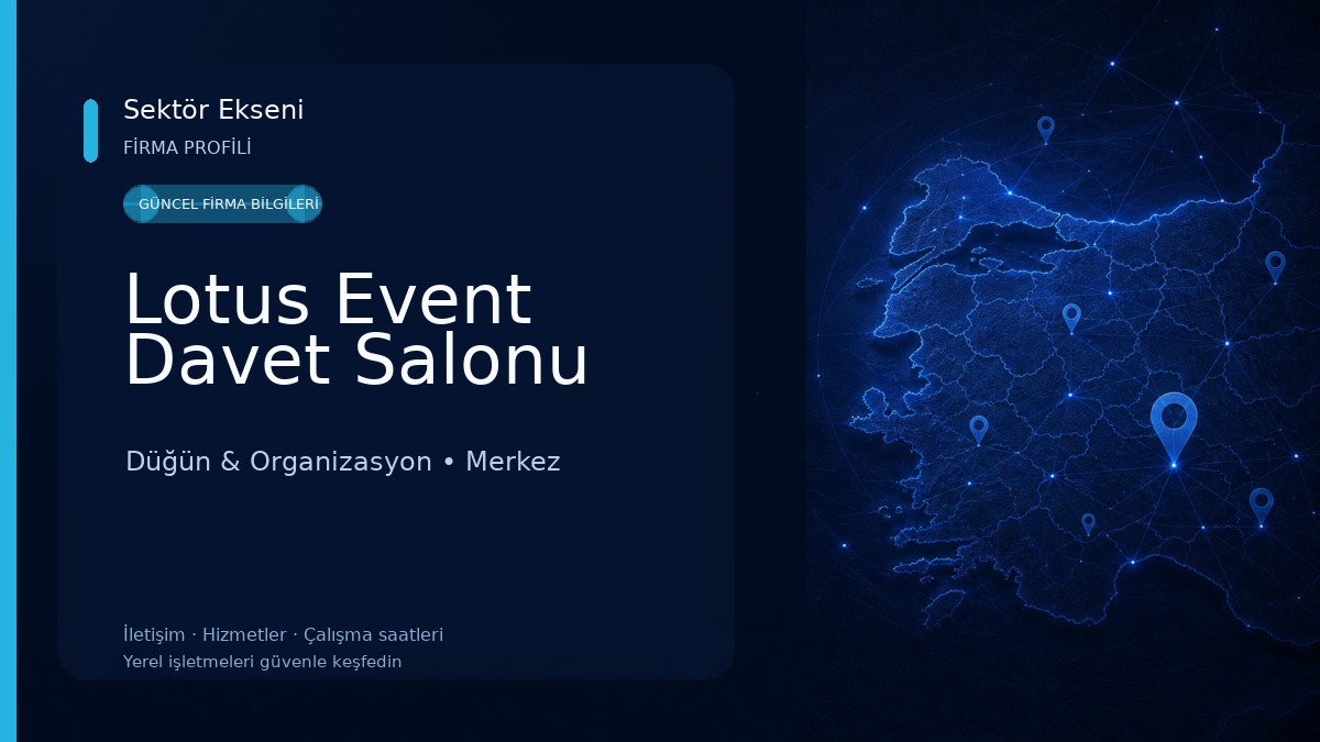 Lotus Event Davet Salonu Düğün & Organizasyon