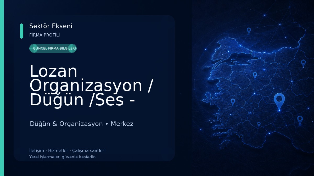 Lozan Organizasyon / Düğün /Ses - Işık -Sahne Kiralama 