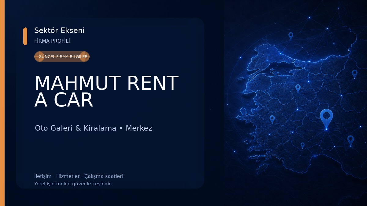 MAHMUT RENT A CAR Oto Galeri & Kiralama