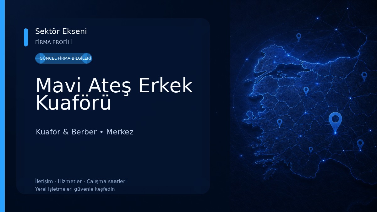 Mavi Ateş Erkek Kuaförü 