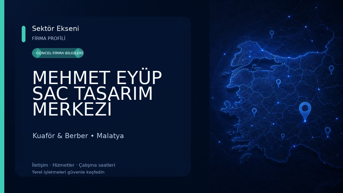 MEHMET EYÜP SAC TASARIM MERKEZİ Kuaför & Berber