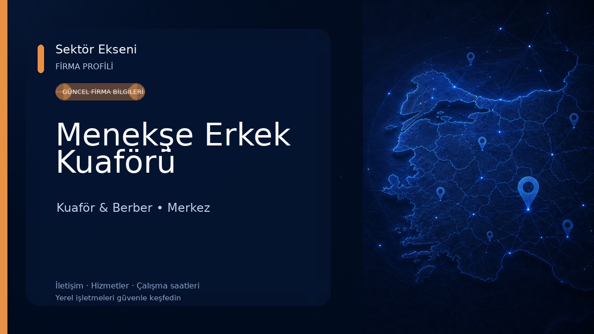 Menekşe Erkek Kuaförü Kuaför & Berber