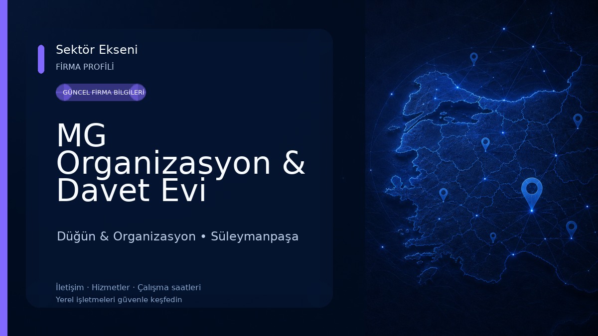 MG Organizasyon & Davet Evi Düğün & Organizasyon