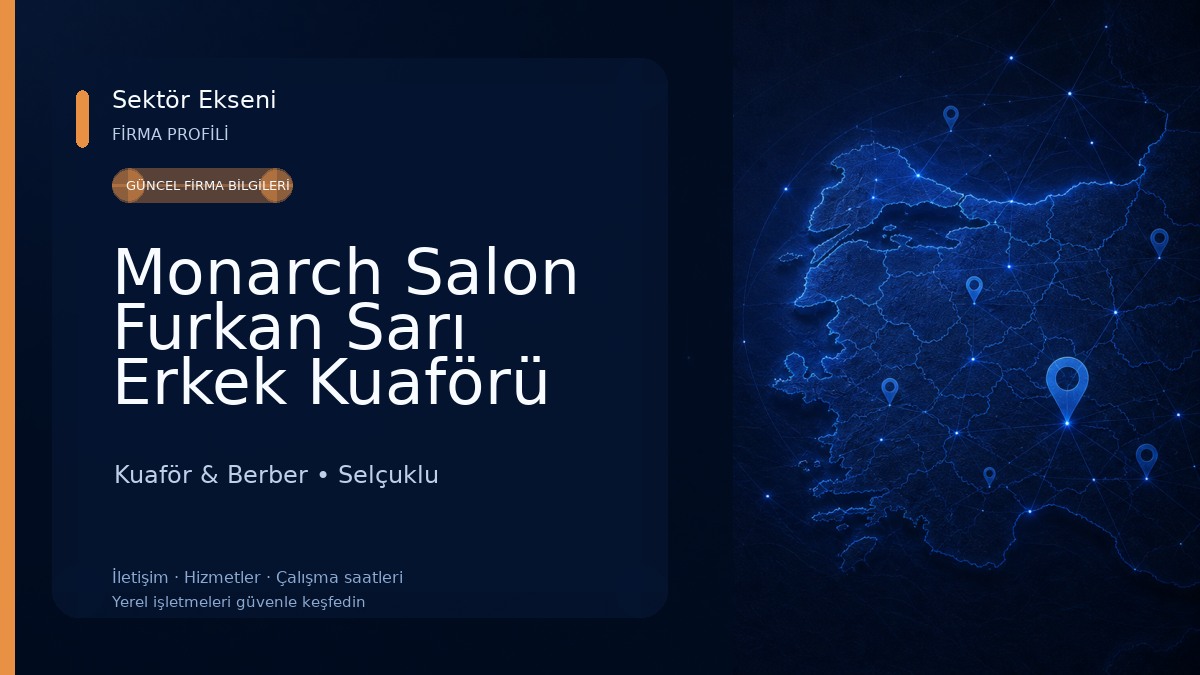 Monarch Salon Furkan Sarı Erkek Kuaförü Kuaför & Berber
