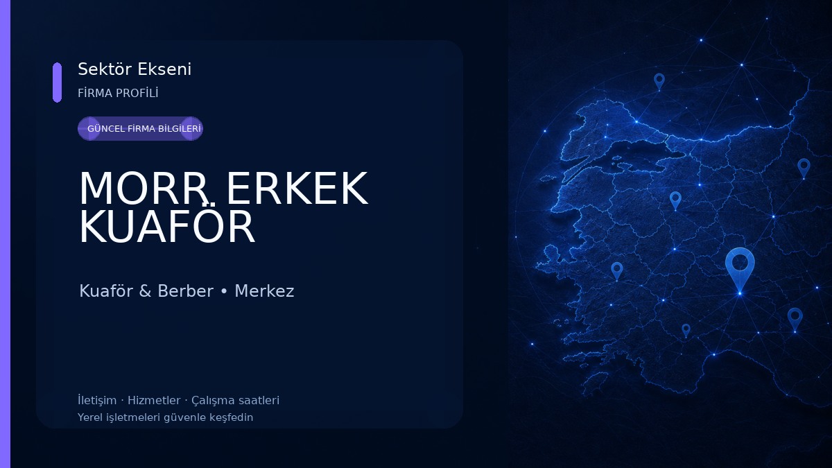 MORR ERKEK KUAFÖR Kuaför & Berber