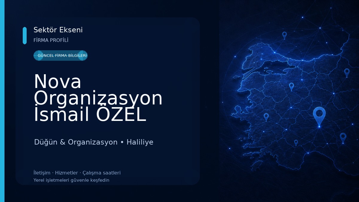 Nova Organizasyon İsmail ÖZEL 