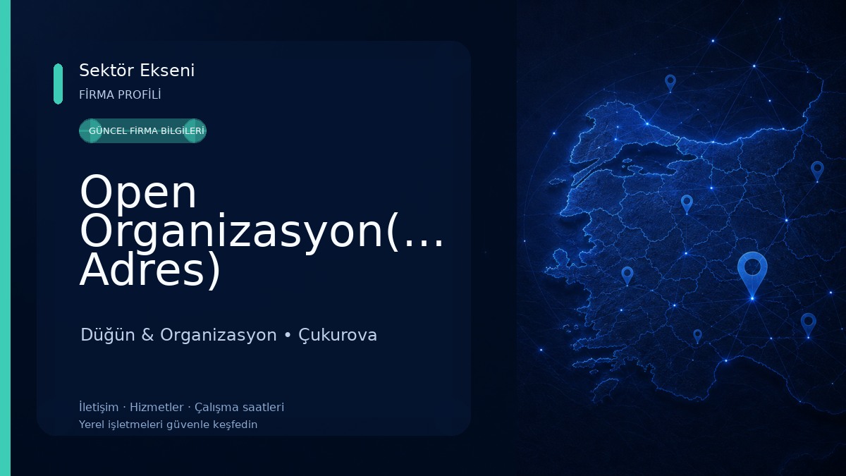 Open Organizasyon(Yeni Adres) Düğün & Organizasyon