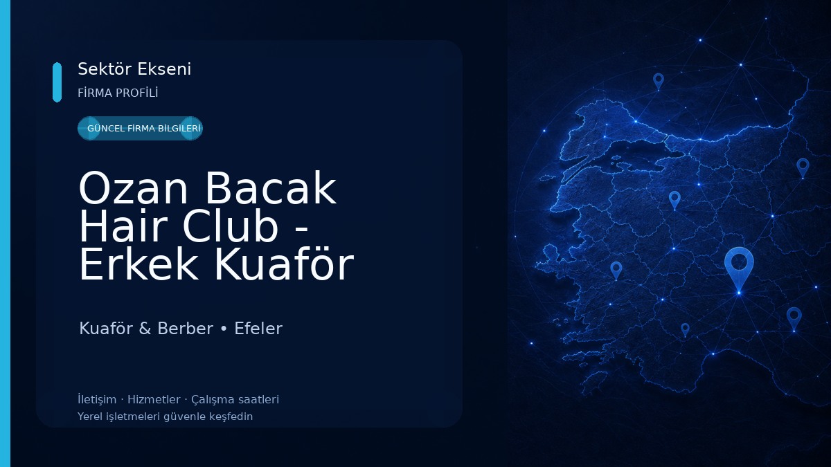 Ozan Bacak Hair Club - Erkek Kuaför Berber Aydın Kuaför & Berber