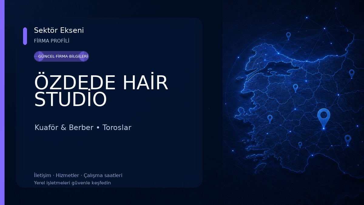 ÖZDEDE HAİR STUDİO Kuaför & Berber