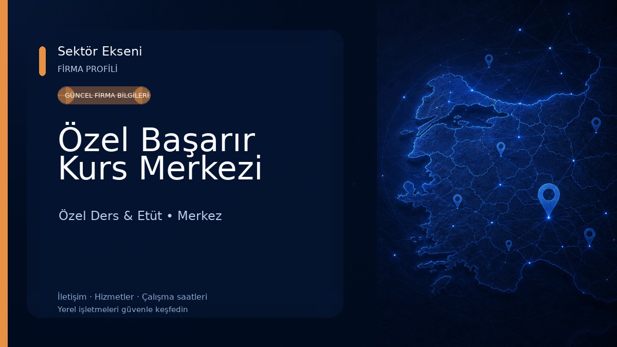 Özel Başarır Kurs Merkezi Özel Ders & Etüt