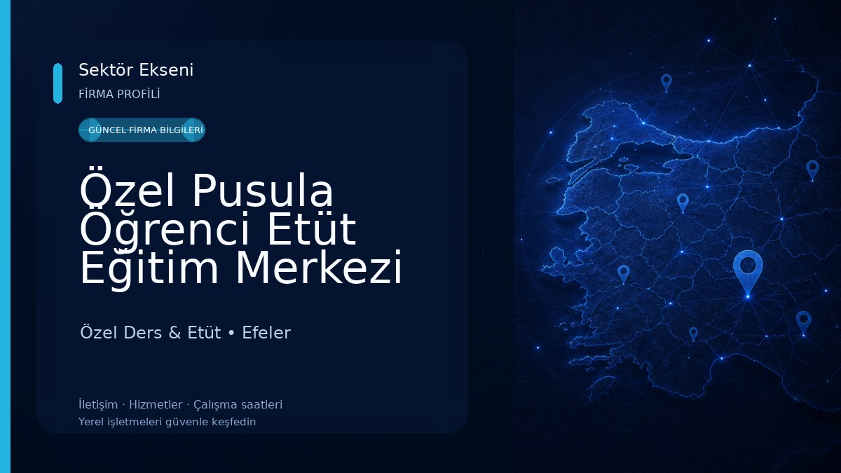 Özel Pusula Öğrenci Etüt Eğitim Merkezi Özel Ders & Etüt