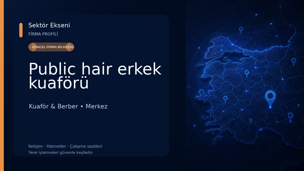 Public hair erkek kuaförü Kuaför & Berber