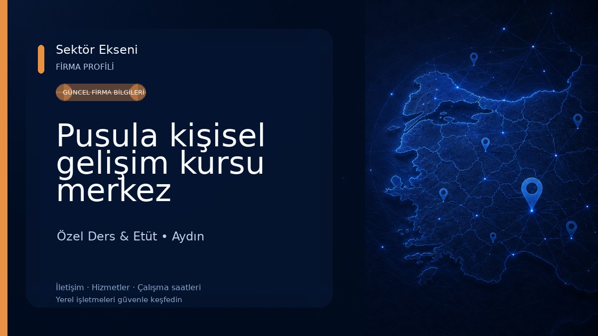 Pusula kişisel gelişim kursu merkez Özel Ders & Etüt