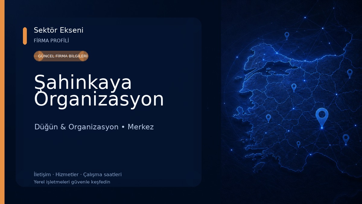 Şahinkaya Organizasyon Düğün & Organizasyon