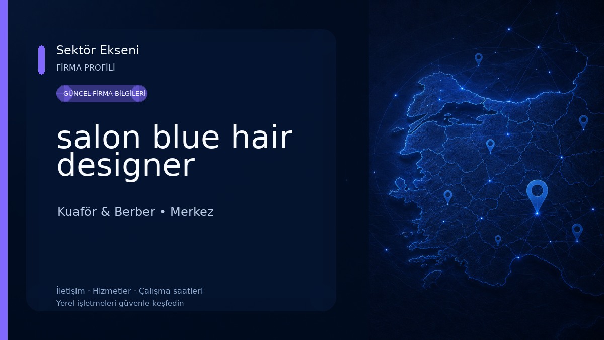 salon blue hair designer 