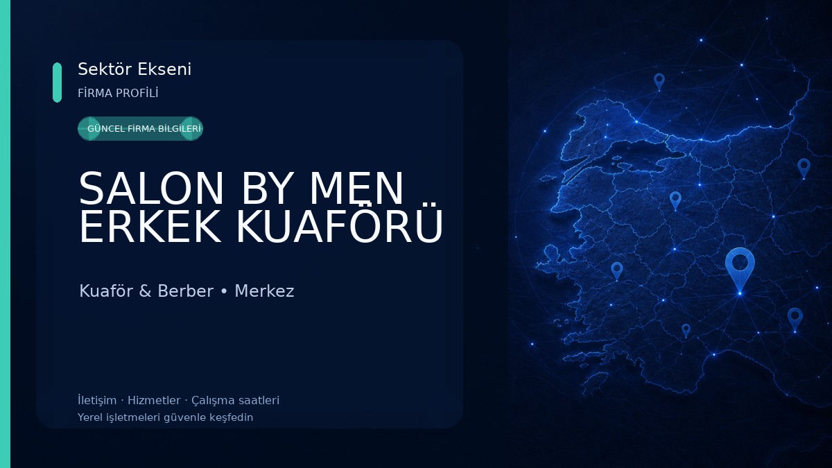 SALON BY MEN ERKEK KUAFÖRÜ Kuaför & Berber