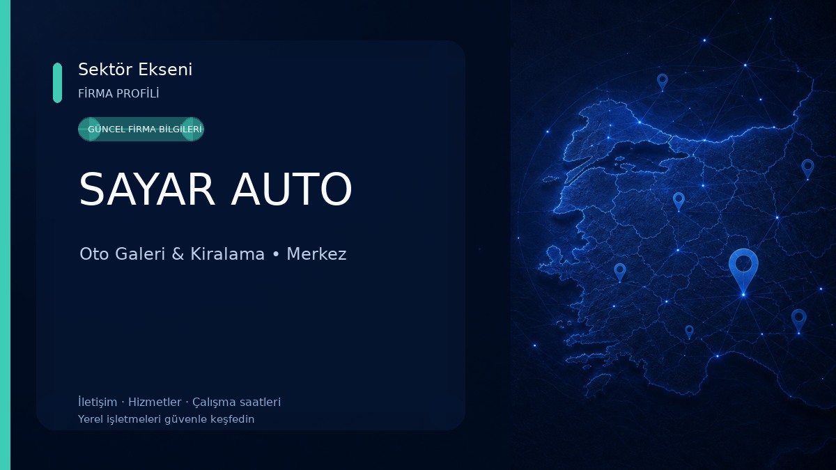 SAYAR AUTO Oto Galeri & Kiralama