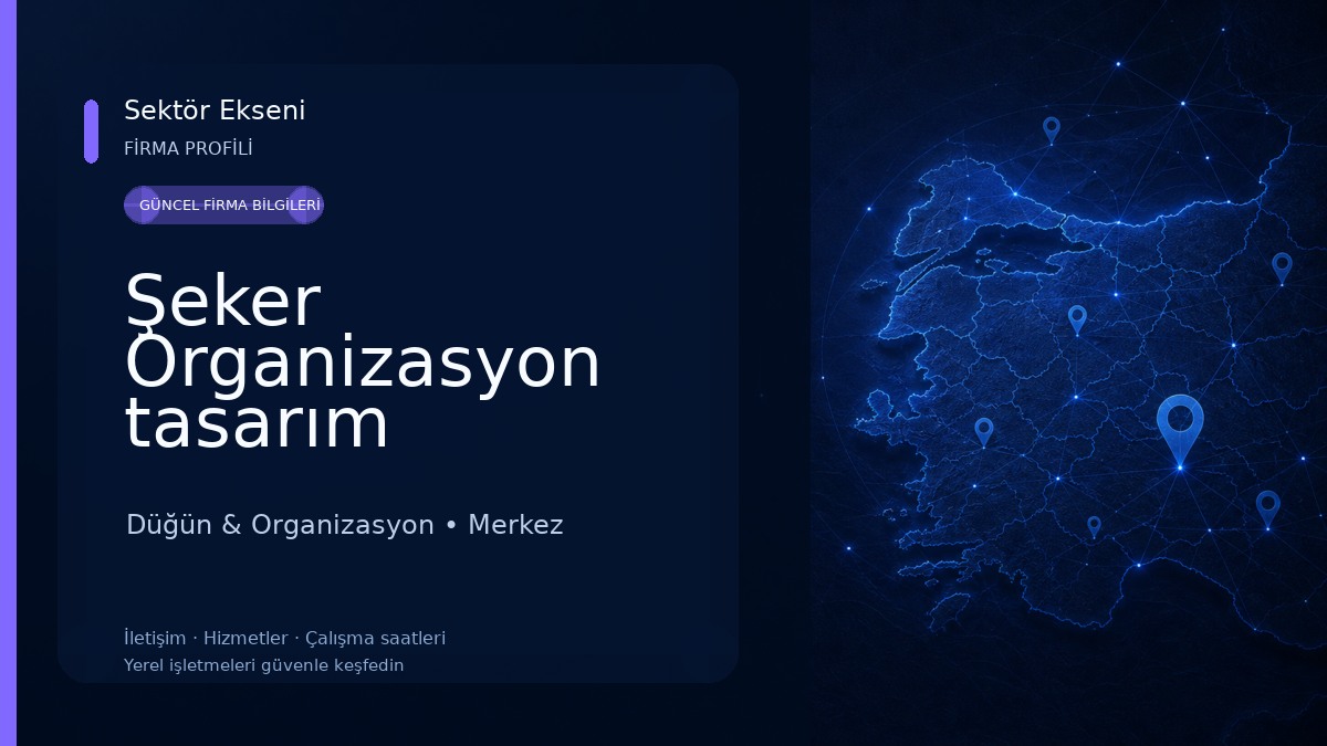 Şeker Organizasyon tasarım Düğün & Organizasyon