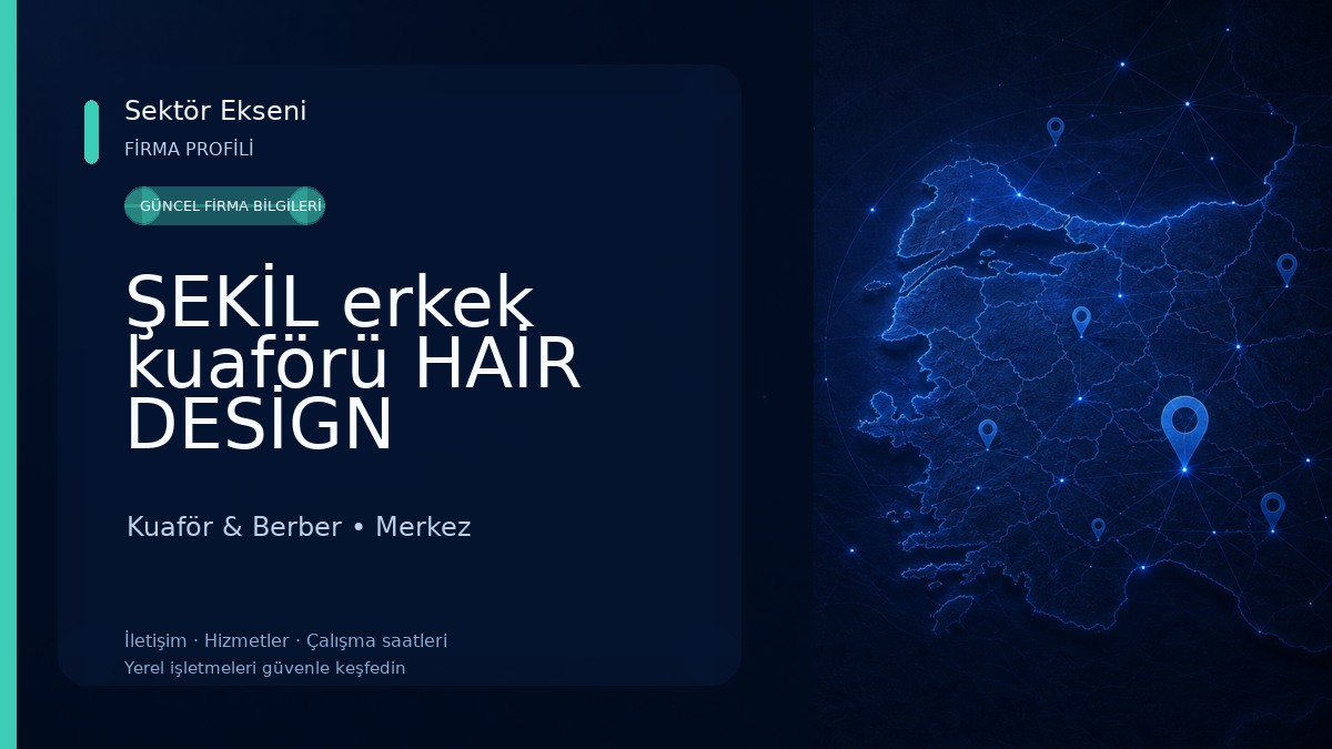 ŞEKİL erkek kuaförü HAİR DESİGN Kuaför & Berber
