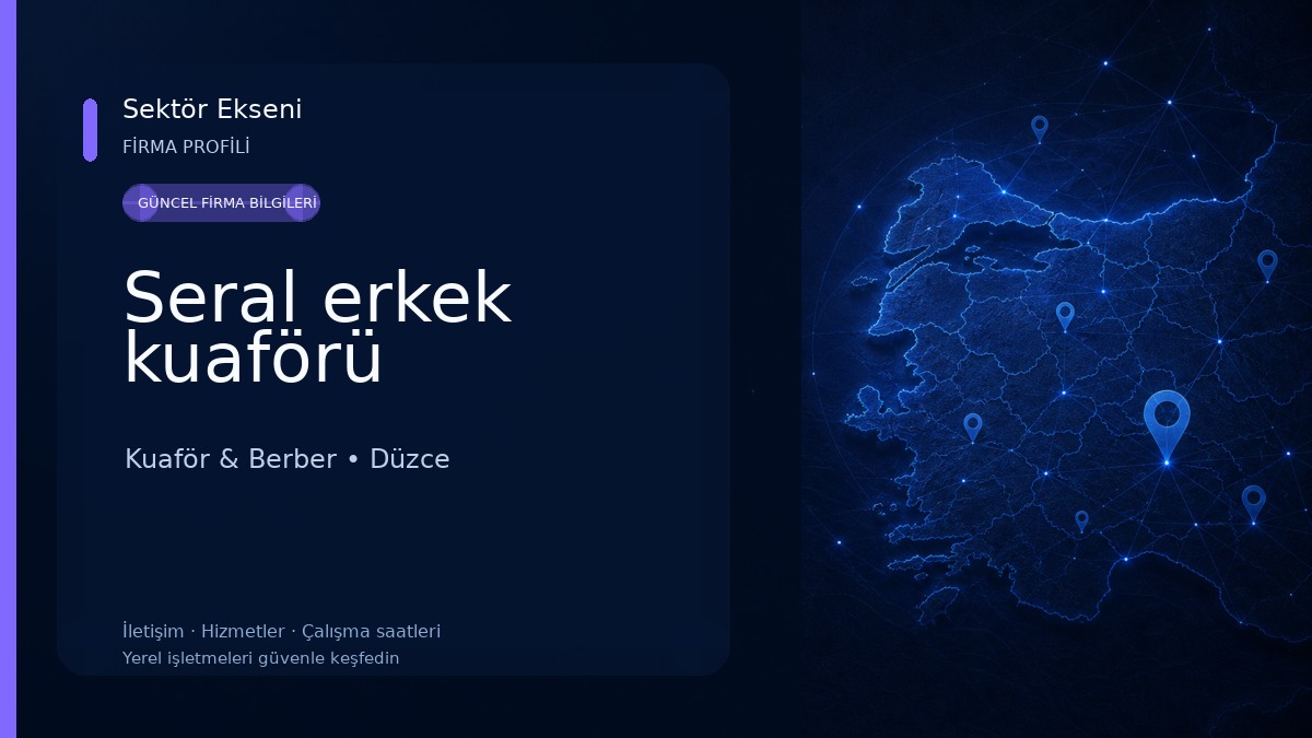 Seral erkek kuaförü 