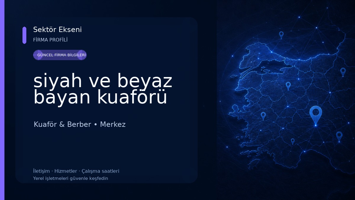 siyah ve beyaz bayan kuaförü Kuaför & Berber
