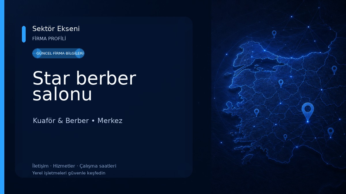 Star berber salonu Kuaför & Berber