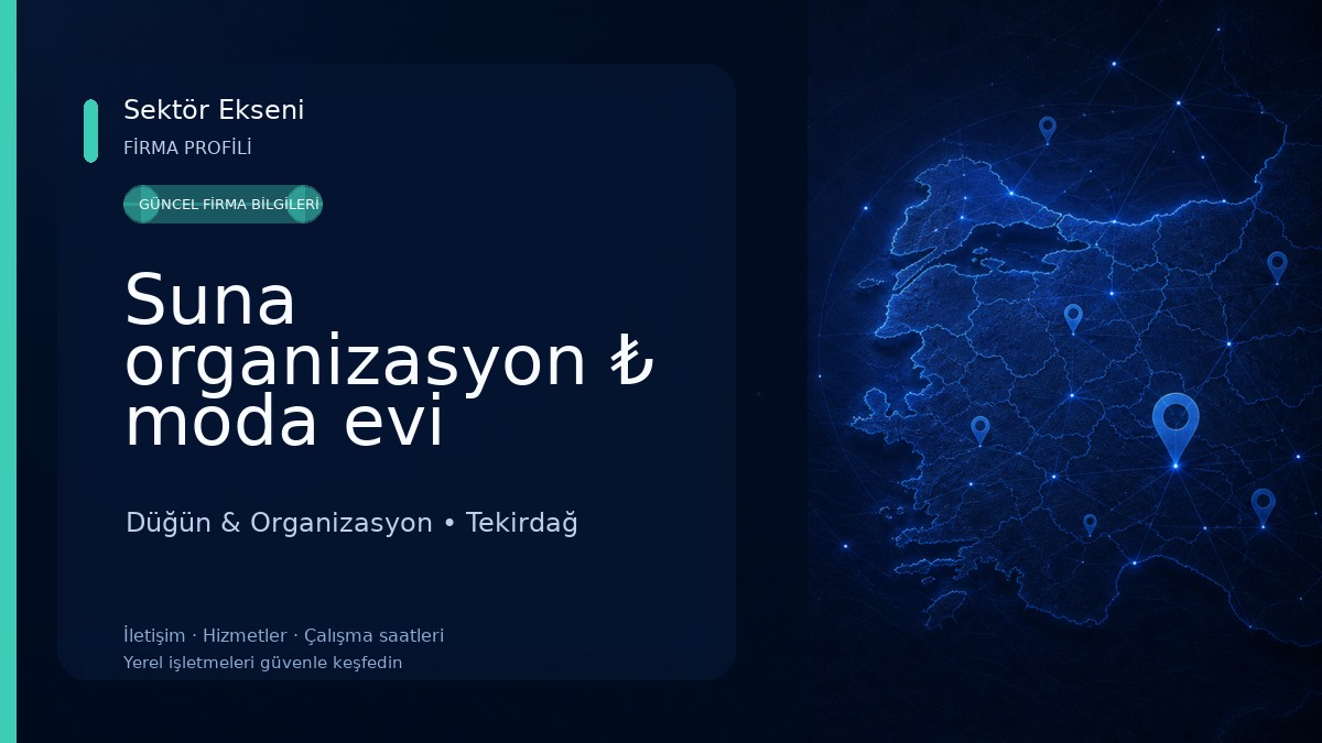Suna organizasyon ₺ moda evi Düğün & Organizasyon