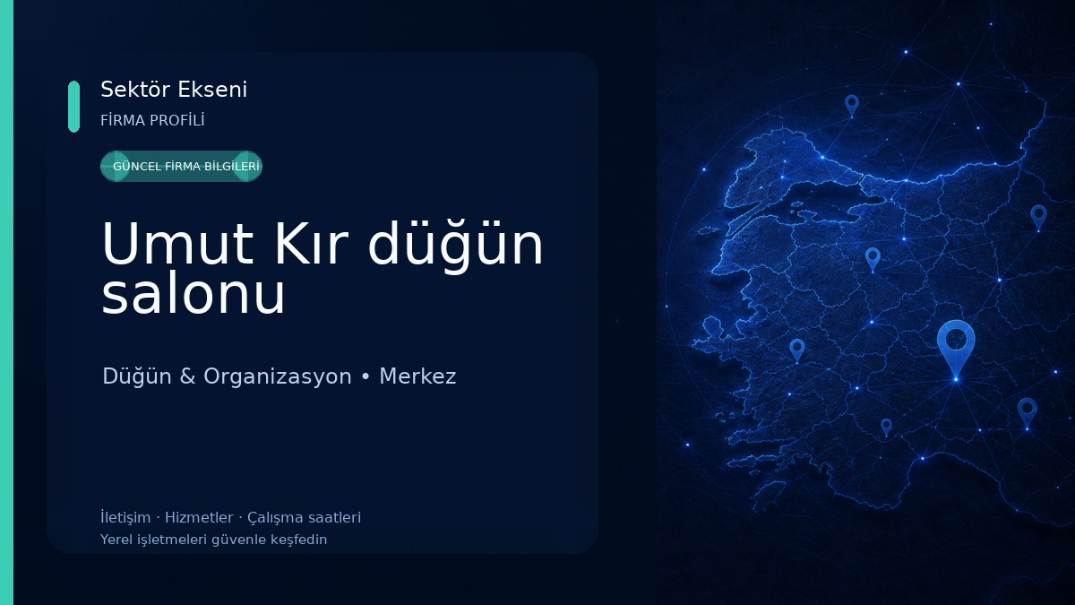 Umut Kır düğün salonu Düğün & Organizasyon