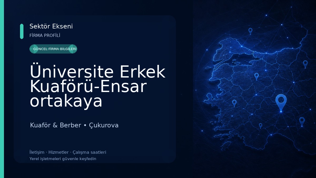 Üniversite Erkek Kuaförü-Ensar ortakaya Kuaför & Berber