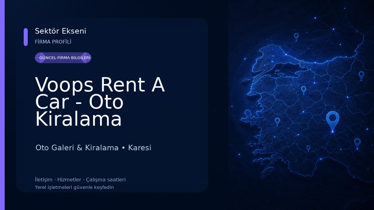 Voops Rent A Car - Oto Kiralama Oto Galeri & Kiralama