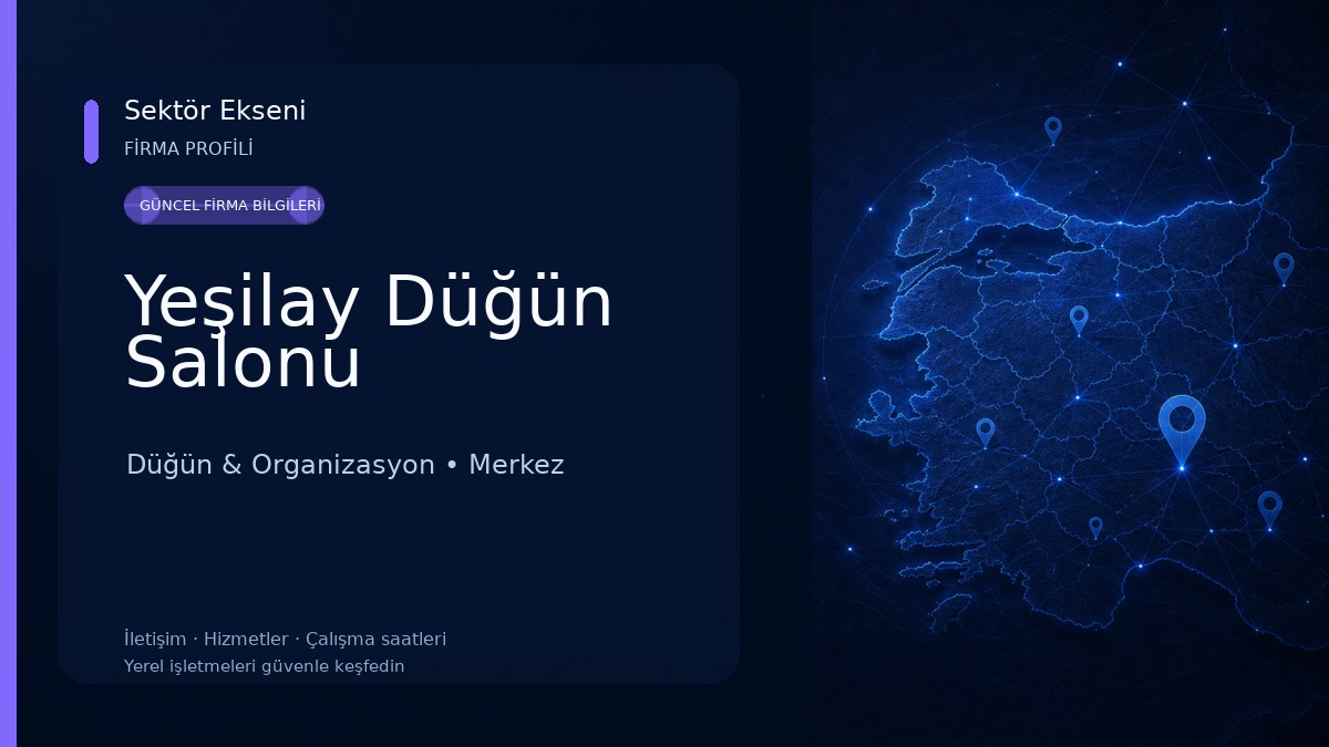 Yeşilay Düğün Salonu Düğün & Organizasyon