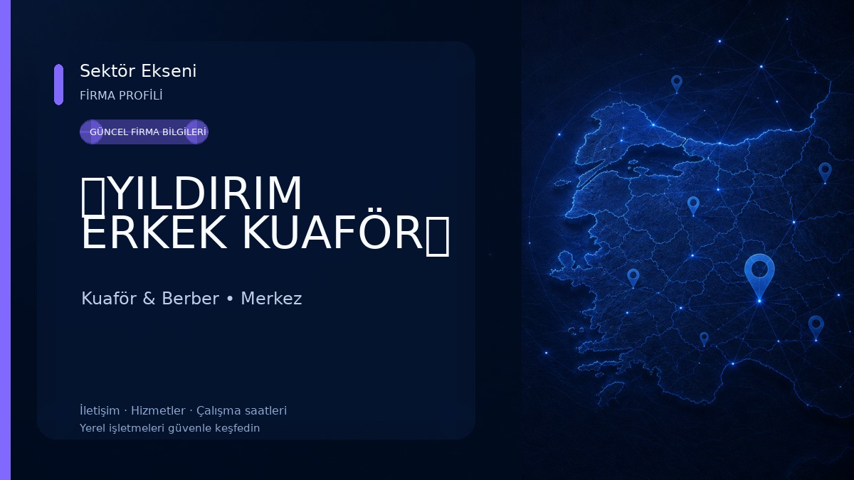 ⭐YILDIRIM ERKEK KUAFÖR⭐ 