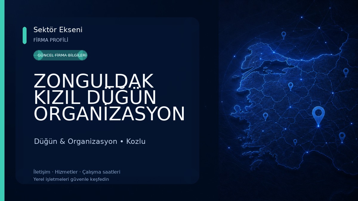 ZONGULDAK KIZIL DÜĞÜN ORGANİZASYON Düğün & Organizasyon